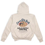 Life is Better with Dog Hoodie . For Human . Cream