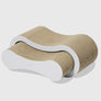 Peanut-shaped 2-in-1 cat scratcher board for stretching, relaxing, and playing – Petssogood