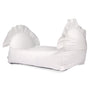 White organic cotton pet cradle bed with breathable antibacterial fabric and removable washable cover – Petssogood