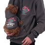 Life is Better with Dog Hoodie . For Human . Charcoal