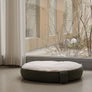 Haro Rest Cushion – oval pet bed with soft microfiber filling and pre-washed cotton cover for small to medium pets – Petssogood