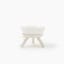 Oreo Elevated Pet Feeder Table . White . Short