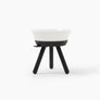 Oreo Elevated Pet Feeder Table . Black & White . Tall