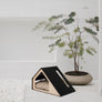 Deauville modern pet house made of light plywood with ventilation and natural light panels – Petssogood