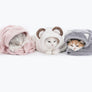 Animal hood towel . cat