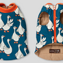 Flying Duck Reversible Padding Jacket . Blue