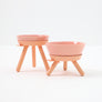 OREO ELEVATED PET FEEDER TABLE . PINK . SHORT