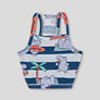 ALOHA HIPPO CROP TEE . NAVY