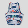 ALOHA HIPPO CROP TEE . NAVY