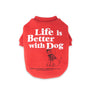 With dog Sweatshirts . For Dogs . Red