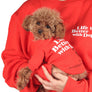 With dog Sweatshirts . For Dogs . Red