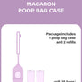 Macaron Poop Bag Case . Lavender