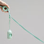 Macaron Leash . Aqua