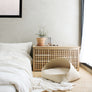 Marron felt pet bed with microfiber cotton cushion and sculptural modern-classic design – Petssogood