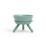 Ceramic standing elevated pet bowl simple modern colorful for small dogs _ Pets So Good