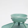Ceramic standing elevated pet bowl simple modern colorful for small dogs _ Pets So Good