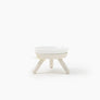 Oreo Elevated Pet Feeder Table . White . Short