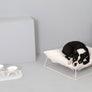 Oreo Elevated Pet Feeder Table. White . Tall