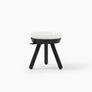 Oreo Elevated Pet Feeder Table . Black & White . Tall