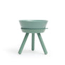 Ceramic standing elevated pet bowl simple modern colorful for small dogs _ Pets So Good