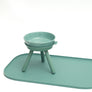 Ceramic standing elevated pet bowl simple modern colorful for small dogs _ Pets So Good