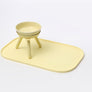OREO ELEVATED PET FEEDER TABLE . LEMON YELLOW . TALL