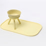 OREO ELEVATED PET FEEDER TABLE . LEMON YELLOW . TALL