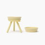 OREO ELEVATED PET FEEDER TABLE . LEMON YELLOW . TALL
