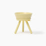 OREO ELEVATED PET FEEDER TABLE . LEMON YELLOW . TALL