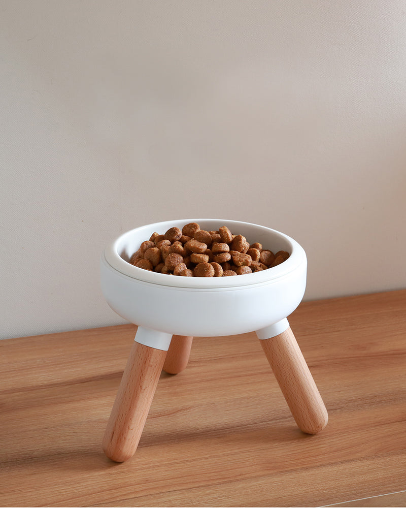 Oreo Elevated Pet Table Wood . Beech . Tall – Pets So Good