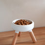 Oreo Elevated Pet Table Wood . Beech . Tall