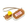 Fleece poop bag case . Camel
