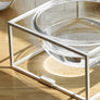 Moonlight Glass Table. Gray. Short