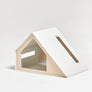 Deauville modern pet house made of light plywood with ventilation and natural light panels – Petssogood