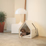 Porvoo dog house with birch plywood and steel frame, breathable cushion for all seasons – Petssogood