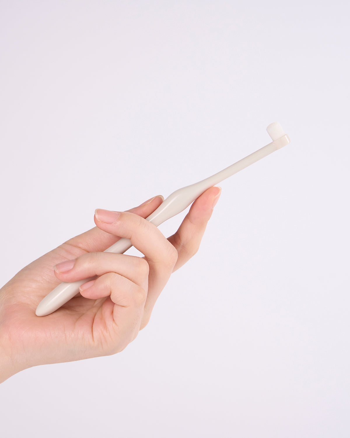 Pet having its teeth gently brushed with the Smile Dental Brush and Gel
