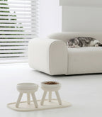 Pets So Good Easy Oreo elevated pet feeder table in Cream