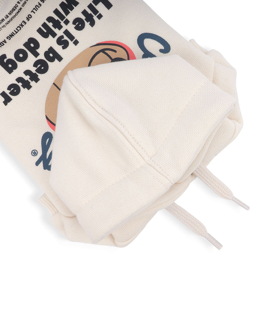 Country Dog hoodie . For Dogs . Cream