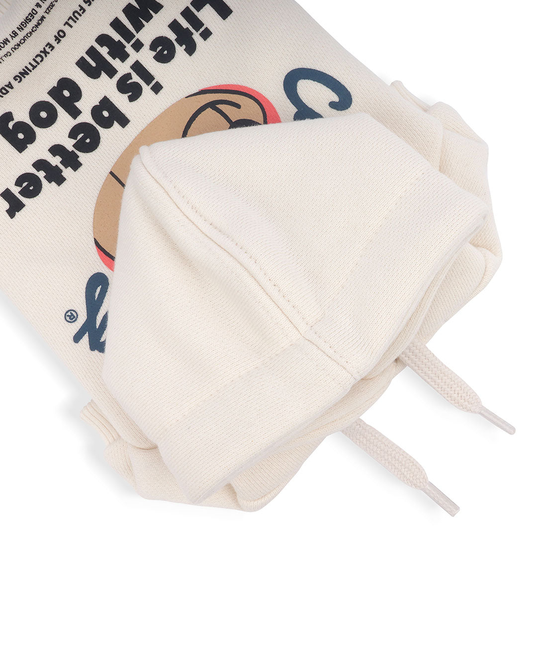 Country Dog hoodie . For Dogs . Cream