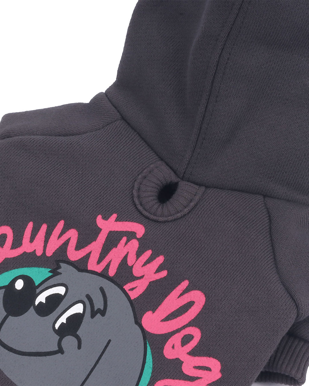 Country Dog Hoodie .  For dogs . Charcoal