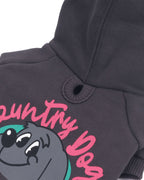 Country Dog Hoodie .  For dogs . Charcoal