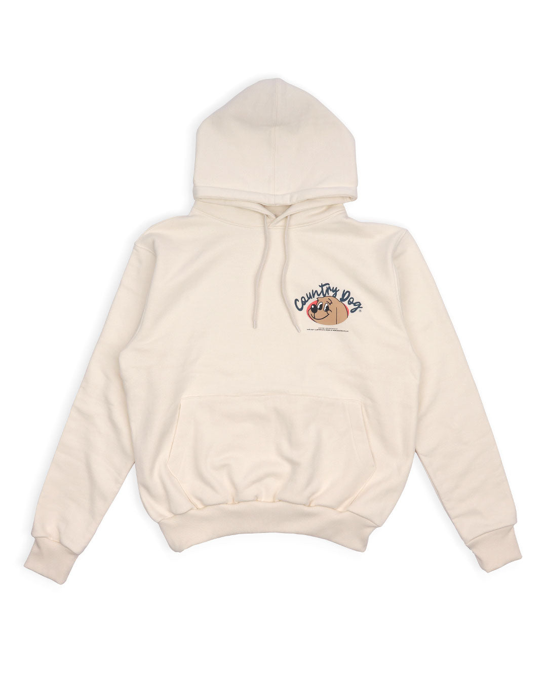 Country Dog Hoodie . For Human . Cream