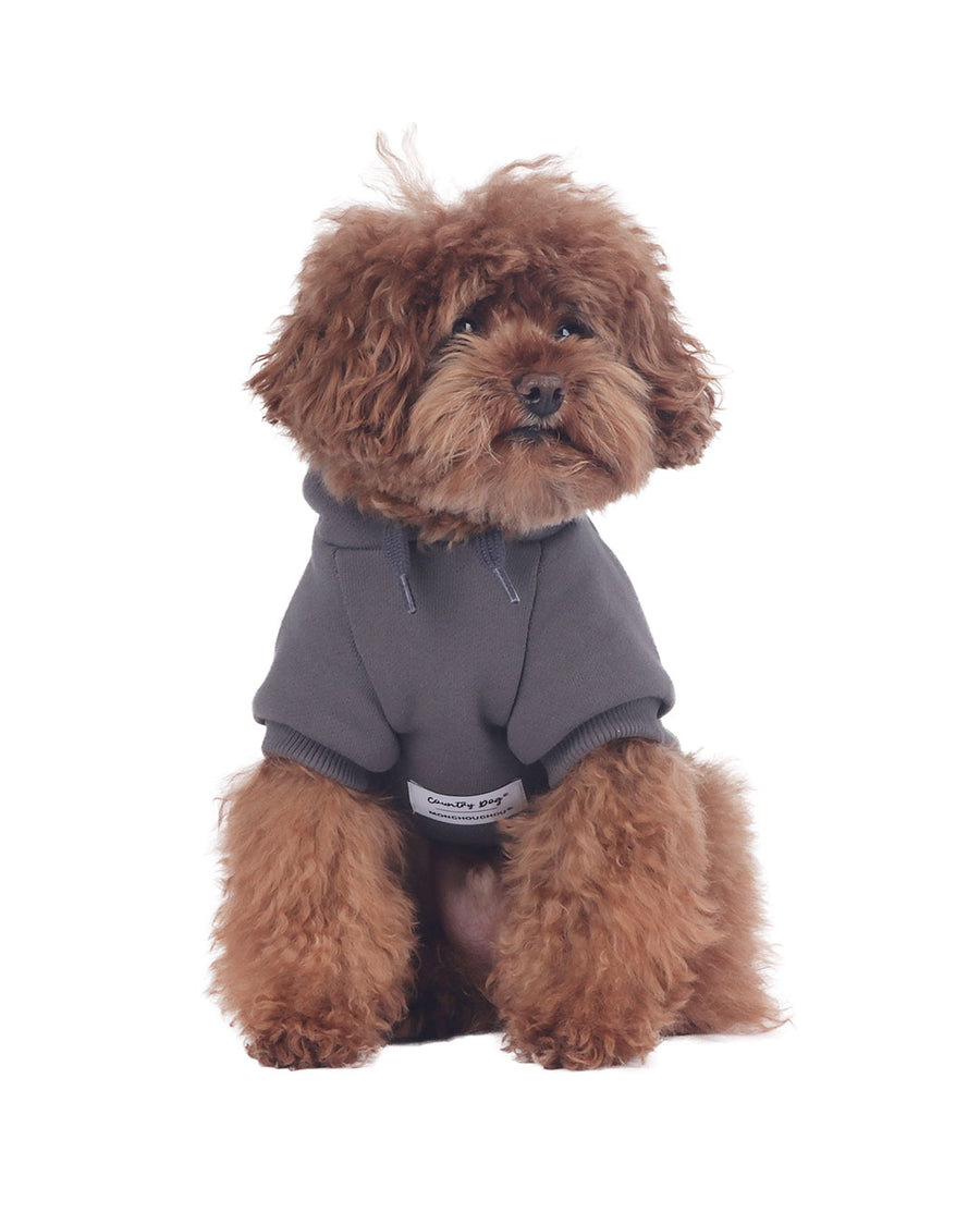 Life is Better with Dog hoodie . For Dogs . Charcoal