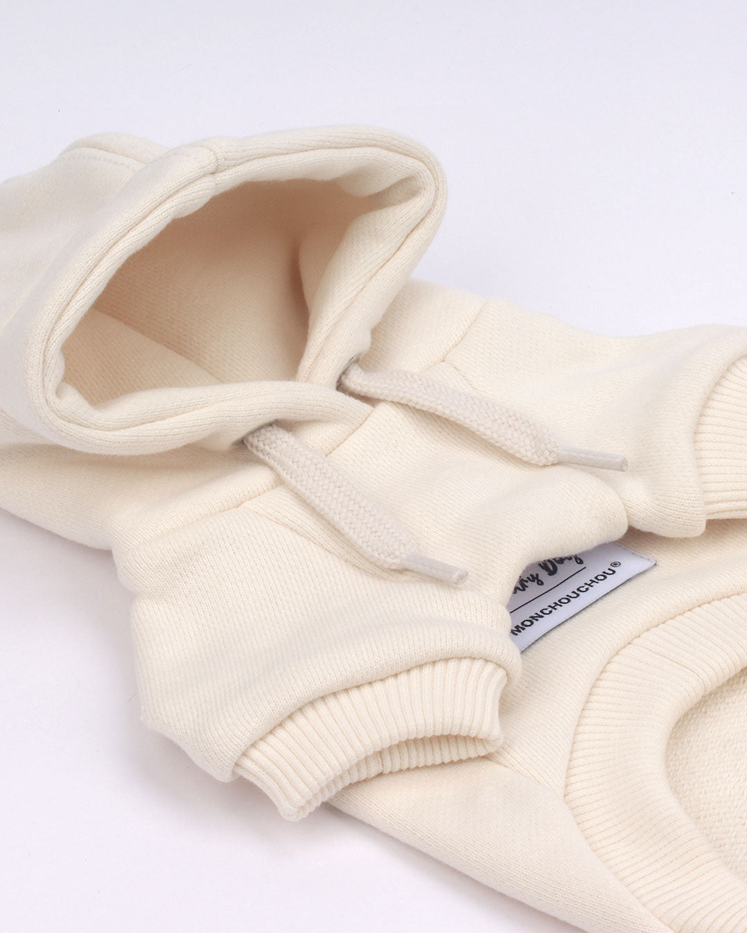 Country Dog hoodie . For Dogs . Cream