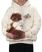 Country Dog hoodie . For Dogs . Cream