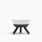 Oreo Elevated Pet Feeder Table . Black & White