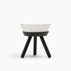 Oreo Elevated Pet Feeder Table . Black & White