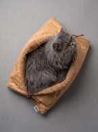 Baguette cat cushion