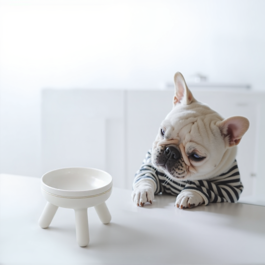 Easy Oreo Elevated Pet Feeder Table . Cream
