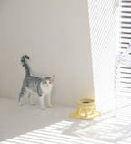Easy Oreo Elevated Pet Feeder Table . Lemon